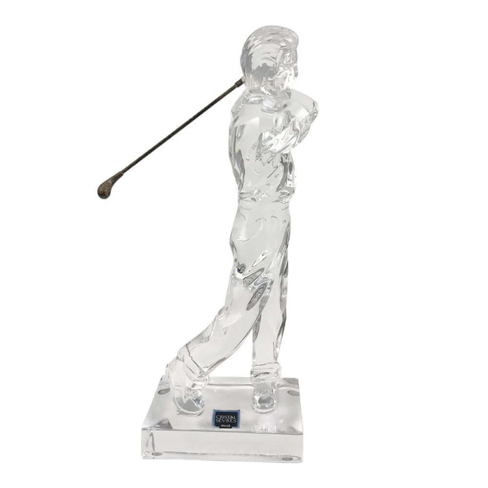 Cristal Sevres / Golfista / Figurina