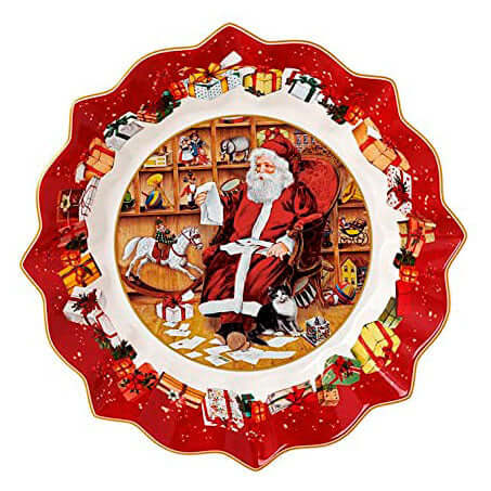 Villeroy e Boch / Toy's Fantasy / Ciotola grande Babbo Natale legge un desiderio