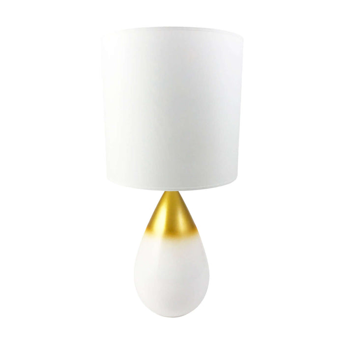Envy Lighting / Perla / Lampada da tavolo bianca oro