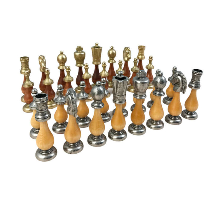 Italfama / Persiani / Set scacchi ottone legno