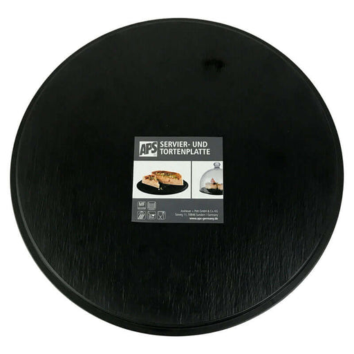 Paderno / Piatto torta formaggi in melamina nera