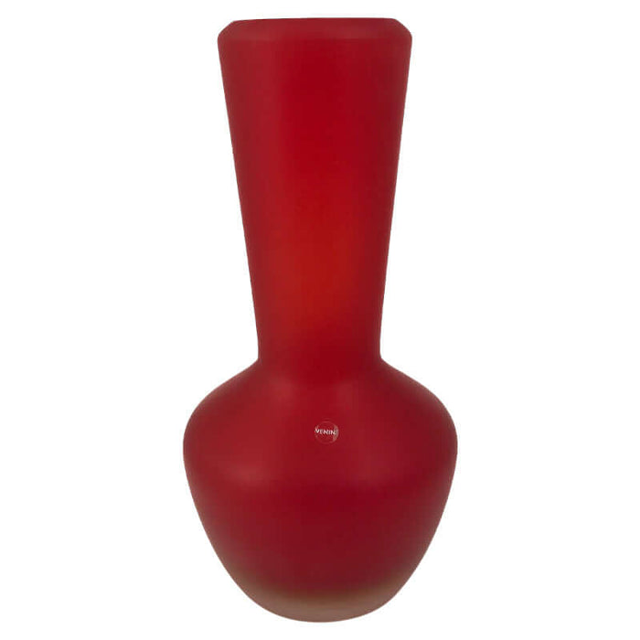 Venini / Shantung / Vaso satinato rosso