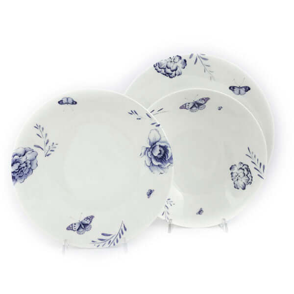 Wedgwood / Blue butterfly jasper conran / Dinner plate Deep plate Fruit plate Coffee cup with saucer