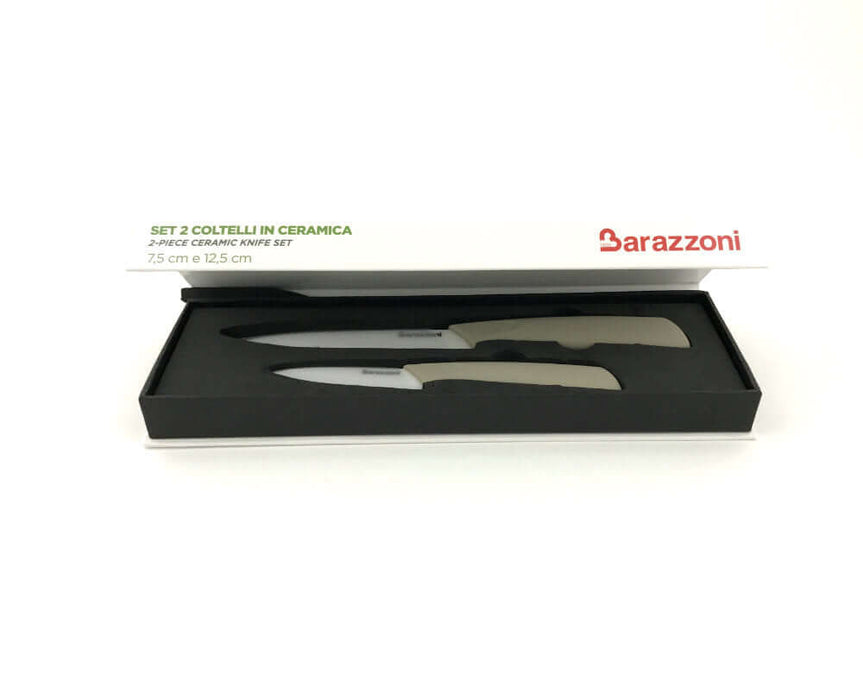 Barazzoni / Set 2 coltelli in ceramica 7,5 cm 12,5 cm