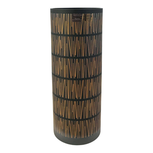 Egizia / Bambù gold / Vaso cilindrico in vetro Ettore Sottsass