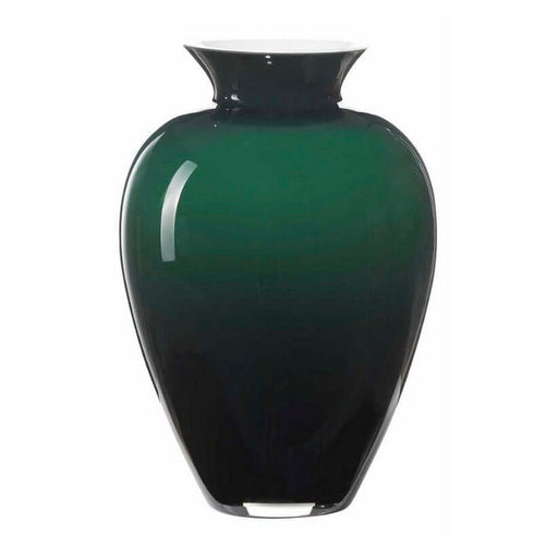 Onlylux / Aurora / Vaso opalino verde bosco interno bianco