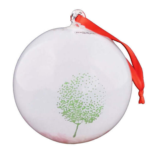 Kosta Boda / Sfera grande cm 13 albero stilizzato