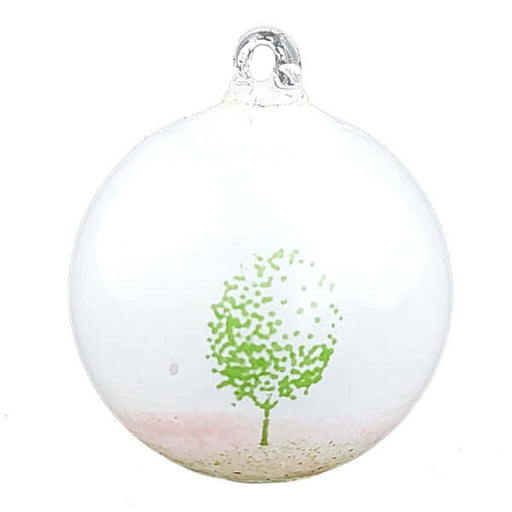 Kosta Boda / Sfera piccola cm 8 albero stilizzato