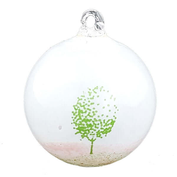 Kosta Boda / Sfera piccola cm 8 albero stilizzato